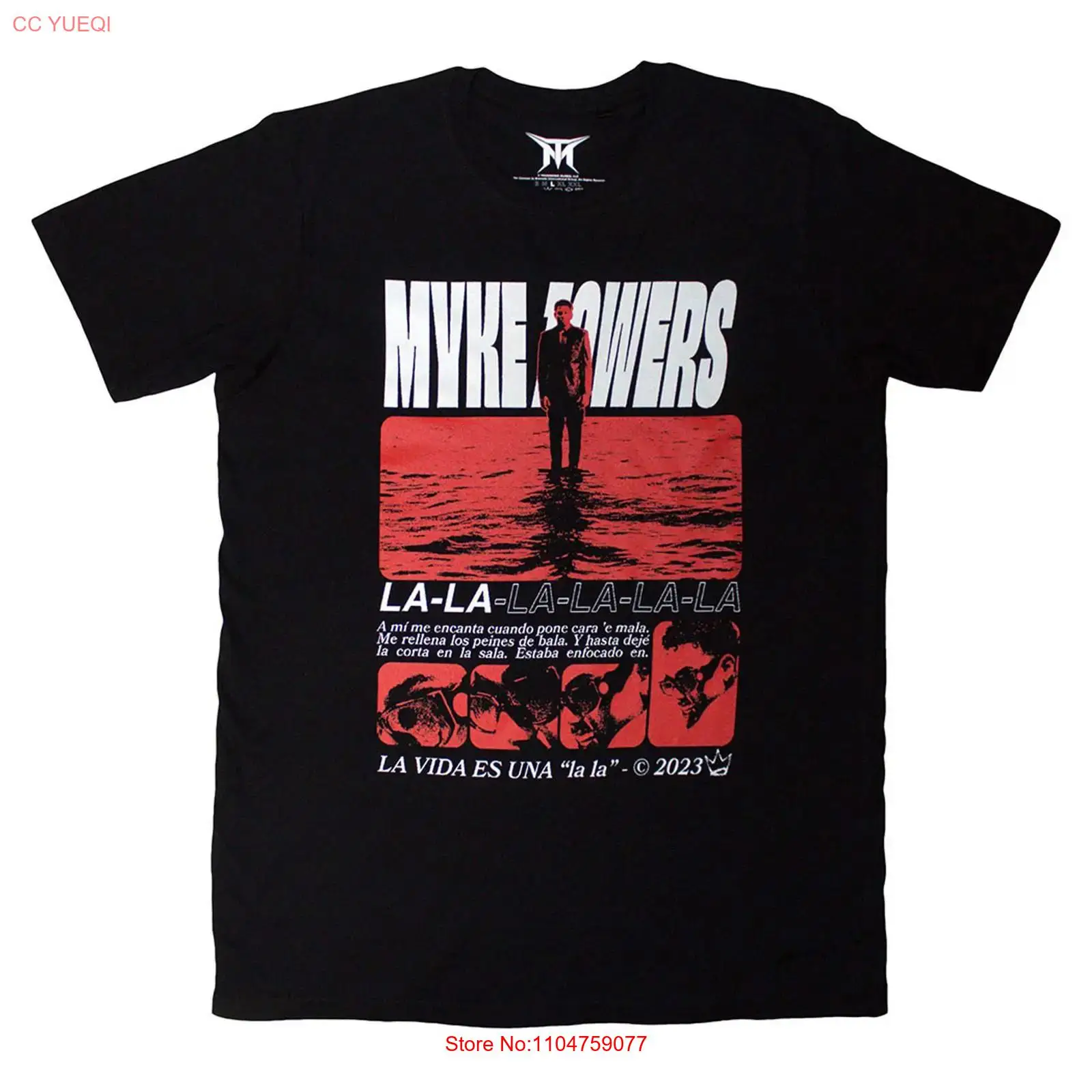 Vintage Fashion La - Koszulka Myke Towers La Vida vintage,