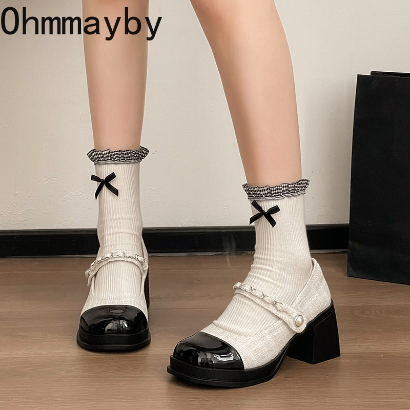 Damskie buty Mary Jane na grub – Vintage Fashion Dresses recenzja i cena