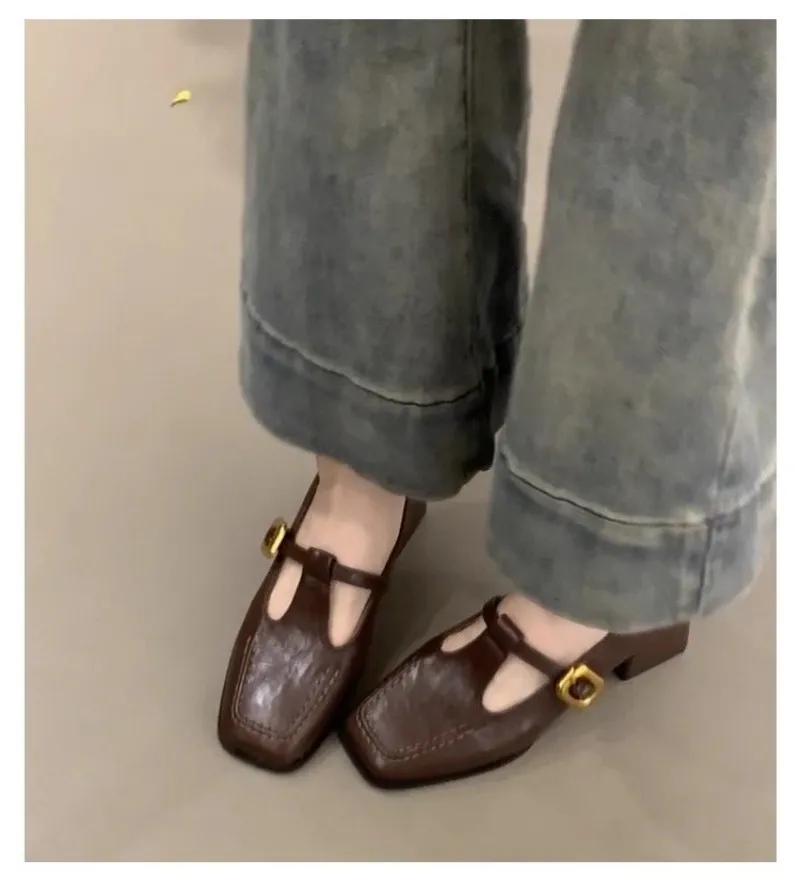 Damskie buty Mary Jane z kwadr – Vintage Fashion Dresses recenzja i cena