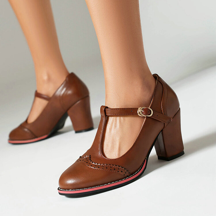 Damskie buty retro Mary Jane,  – Vintage Fashion Dresses recenzja i cena