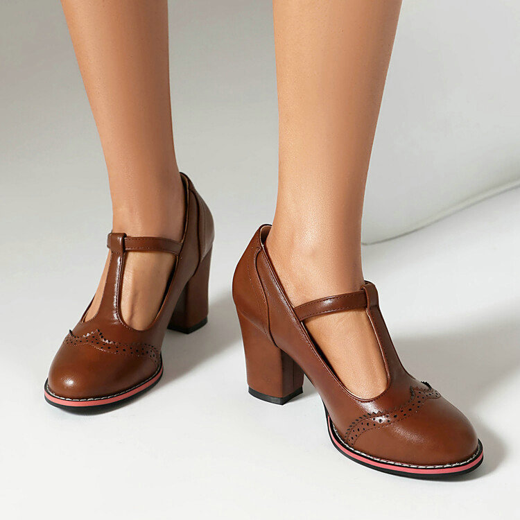 Damskie buty retro Mary Jane,  – Vintage Fashion Dresses recenzja i cena
