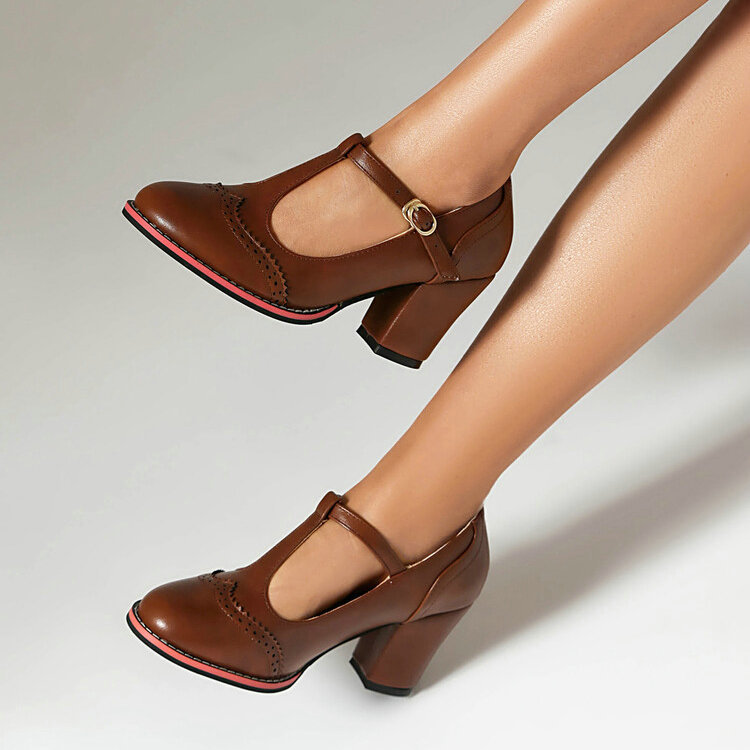 Damskie buty retro Mary Jane,  – Vintage Fashion Dresses recenzja i cena