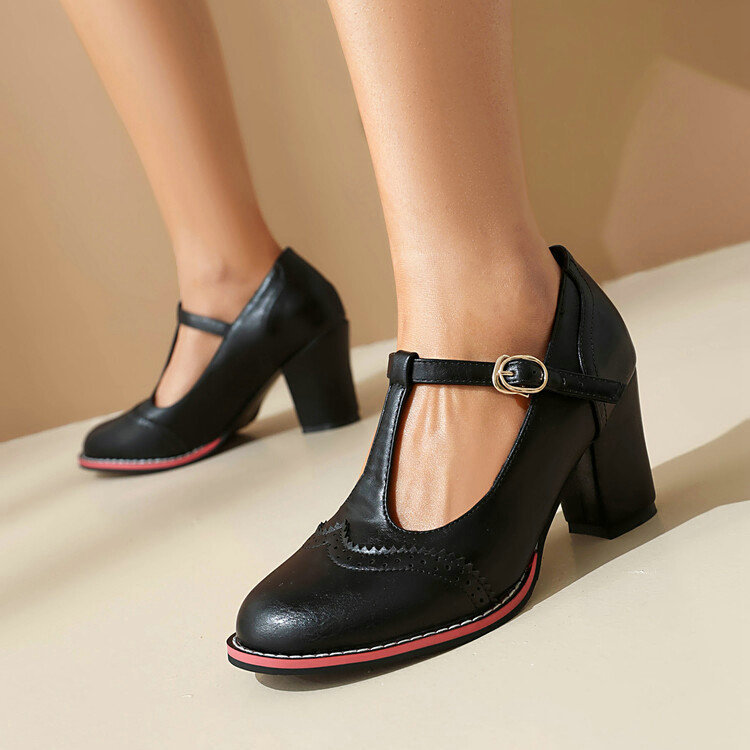 Damskie buty retro Mary Jane,  – Vintage Fashion Dresses recenzja i cena