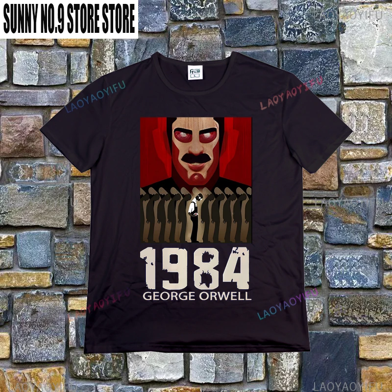 Men's Vintage 1984 George Orwe – Vintage Fashion Jersey recenzja i cena