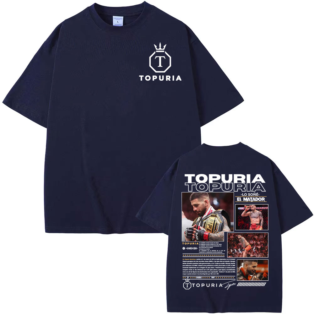 Koszulki męskie Ilia Topuria L – Vintage Fashion Jersey recenzja i cena